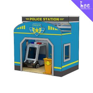 China Role Play Indoor Playground Mini Town , Police Station Mini House for Children wholesale