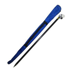 China Black Trimble Gps Carbon Fiber Pole / Rod , Prism Pole Accessories 2.45m wholesale