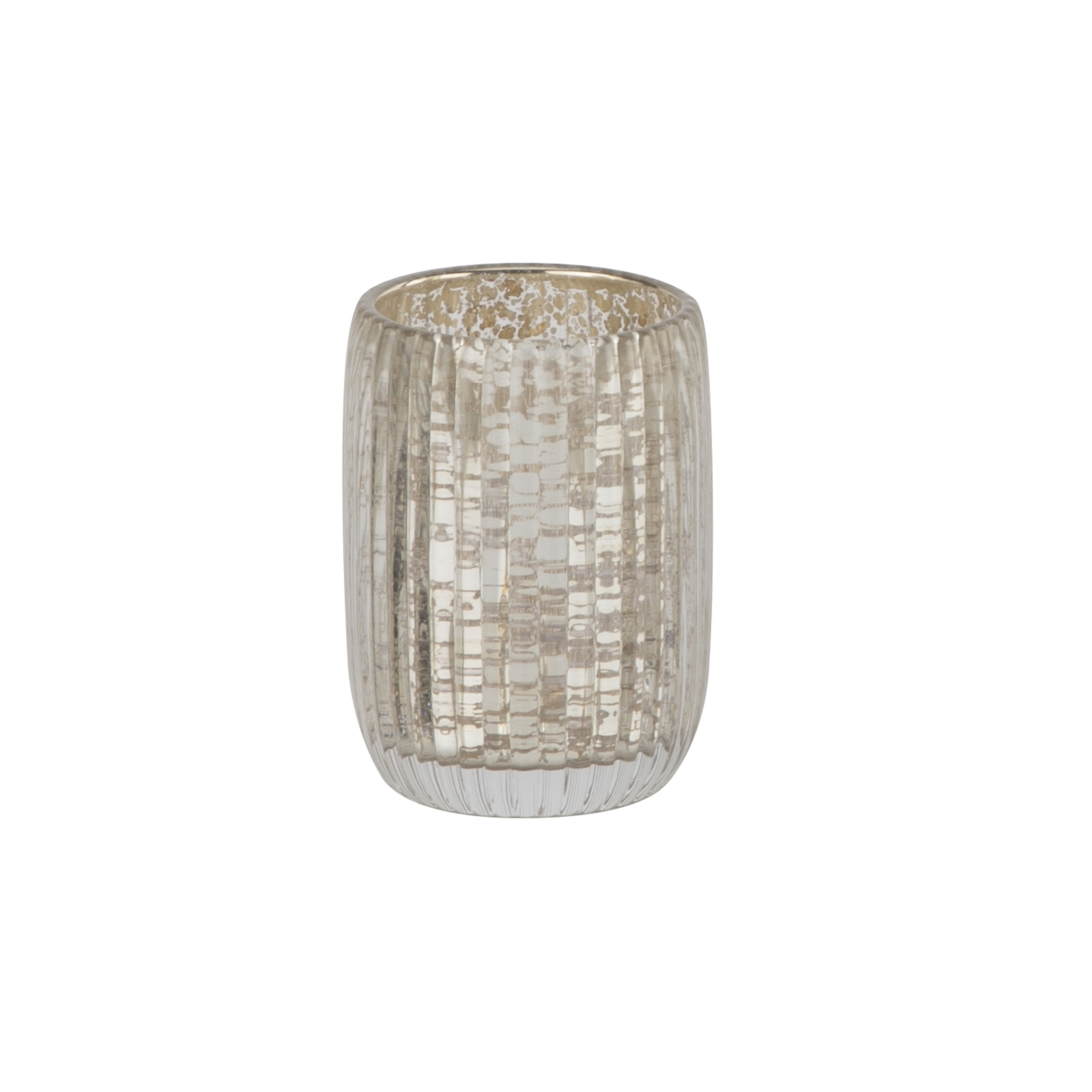 Mercury Glass Bathroom Accessories Pumpkin Shpaed Bathroom Countertop Accessories With Golden Ribbed