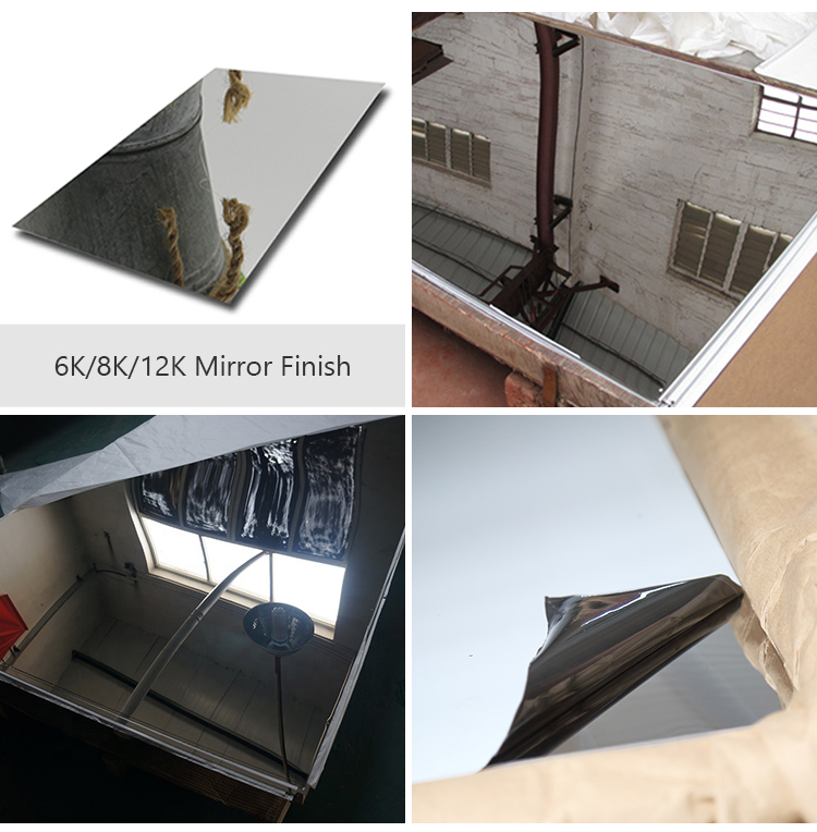 Grand Metal 201 Hot Rolled Stainless Steel Sheet 8K 6K Mirror Finished For Elevator