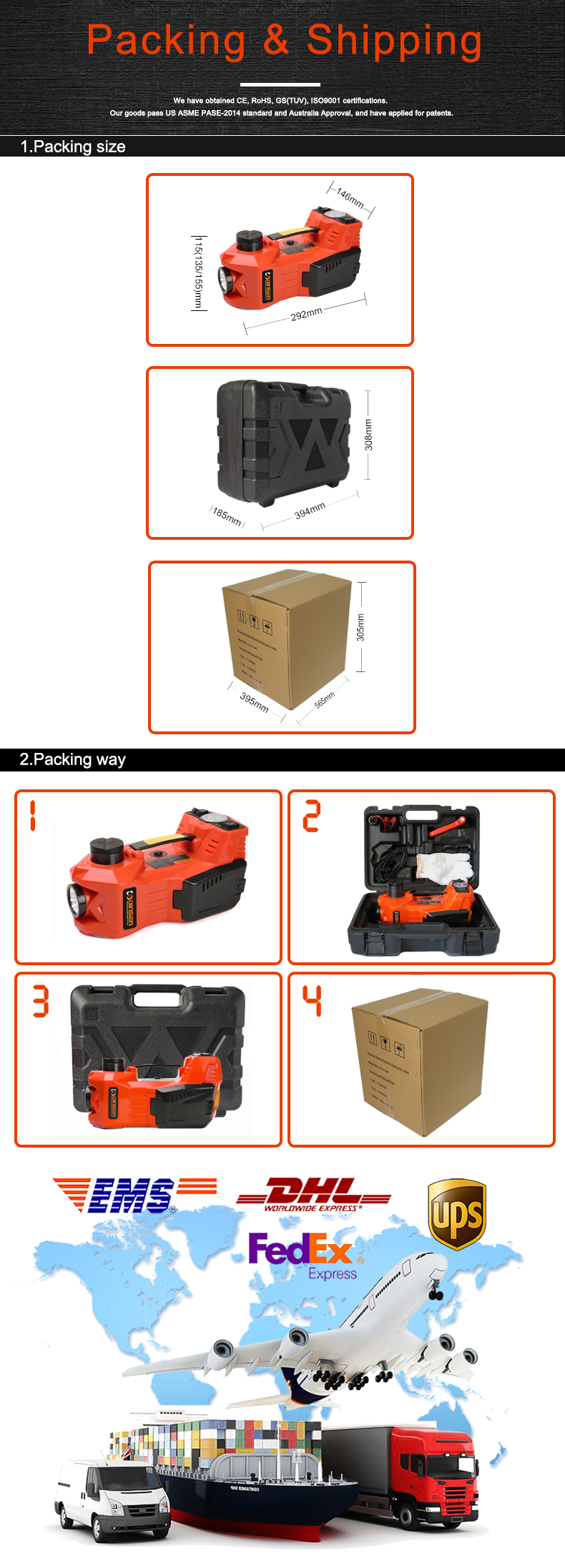 Multifunction Electric Hydraulic Car Jack , Hydraulic Trolley Jack 3 Ton