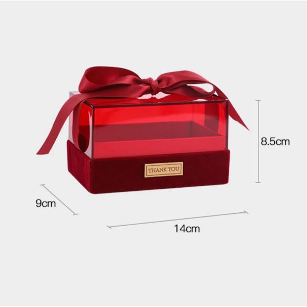 Paper Gift Packing Box for Candle Custom Logo Luxury Transparent Acrylic Storage Box