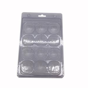 China 12 packs golf ball blister packaging tray clear transparent folded packaging wholesale
