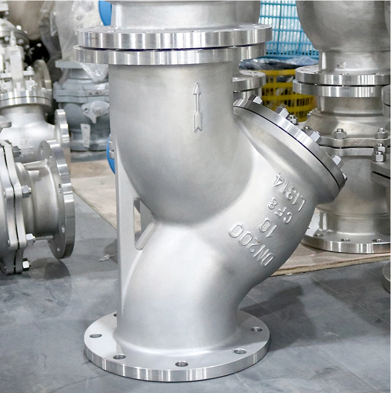 General Stainless Steel CF8/CF8M Low Temperature Cold Treatment 40 Mesh RF Ends Y Strainer