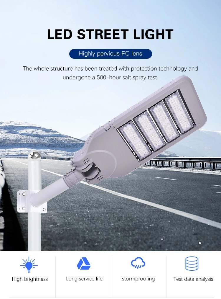 High Power 300 Watt LED Street Light For Road Garden Stormproof Long Service Life