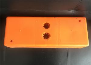 China Orange Color Plastic Temporary Fencing Feet , Portable Fence Base Various Design wholesale