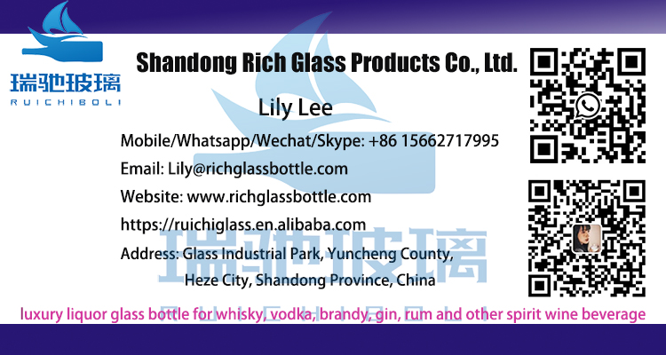 Customized 380ml 500ml 750ml Clear Glass Bottle for Liquor Vodka Empty and Affordable