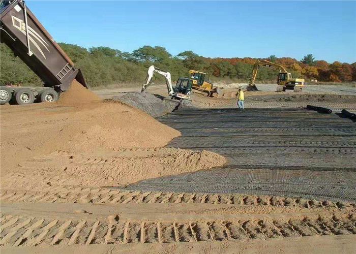 Pavement Base Reinforcement High Strength 45KN Black Plastic Geogrid
