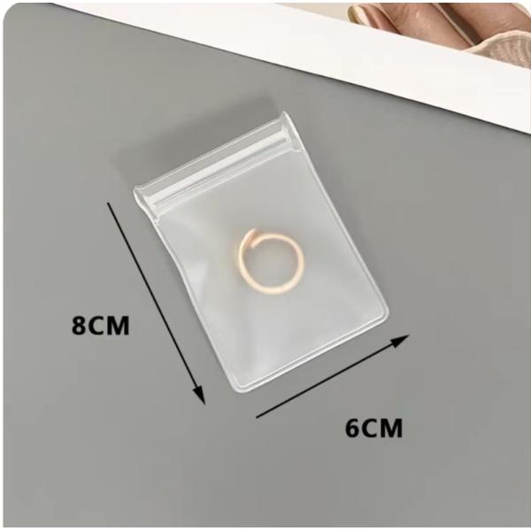 Biodegradable Transparent Jewelry Bag Jewelry Bag Plastic Soft Plastic Bag Jewelry Storage Bag Pinch Ziplock Bag Factory Direct Sales