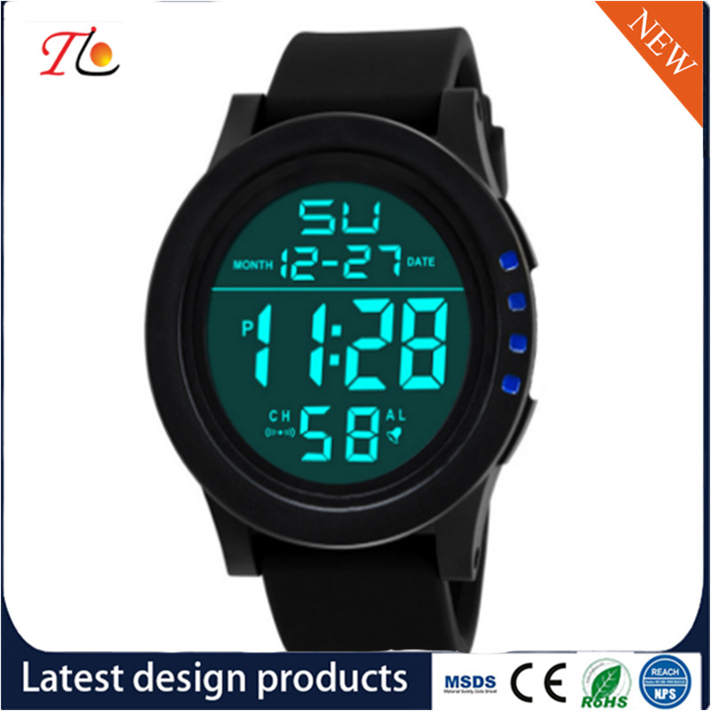 Silicone Wrist Watch Smartwatch Luminous Alarm Light Timing Month Calendar Display 24 Hours Instruction Multicolor Strap