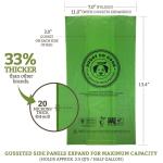 Leak Proof Compostable Dog Poop Bags , Biodegradable Pet Poop Bags