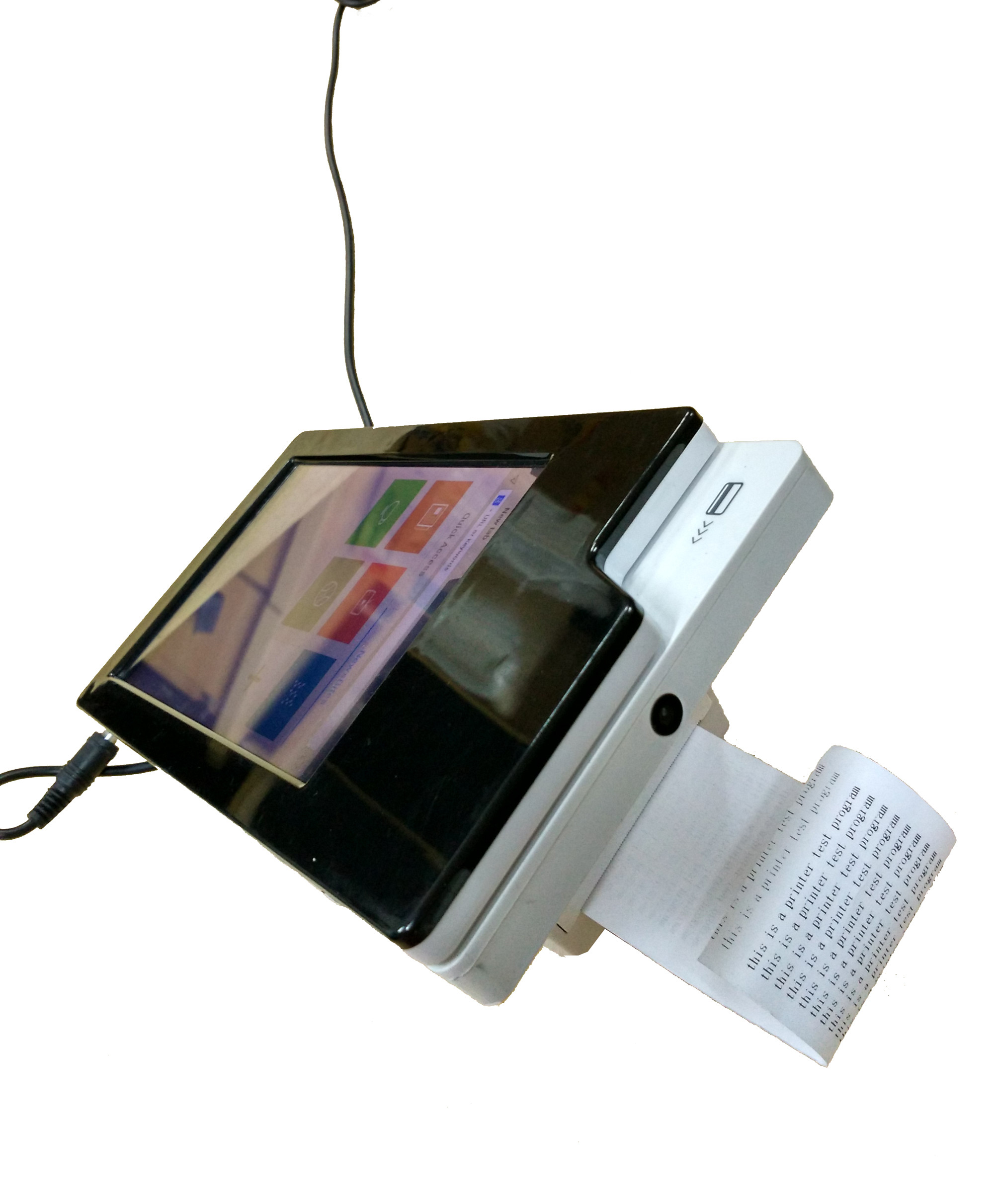 7" Smart Touch Screen Kiosk , Card Reader And Camera For Payment