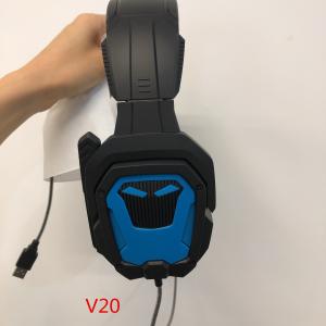 China Black-blue Gaming Wireless Bluetooth Earphones 40mW 300mAh 8hrs wholesale