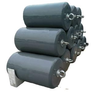 China Cylindrical Navy Grey Floating Foam Fender For Ship Protection wholesale