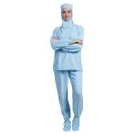 Cleanroom Hooded Anti Static Workwear Long Sleeve Shirt Pants