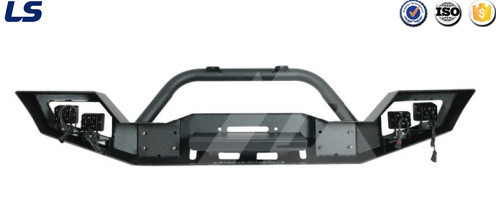 07-16 for Jeep Wrangler Jk Lp3 Full Width LED Power Steel Iron Black Front Bumper