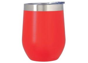 China 320ML Steel Stemless Wine Tumbler / Stainless Steel Wine Glasses With Lid wholesale