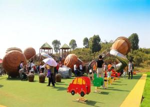 China Pineal Shape Wooden Playground Set Garden Play Equipment wholesale