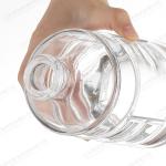 250ml 500ml 750ml 1000ml Large Size Glass Bottle for Brandy Whiskey Cylindrical