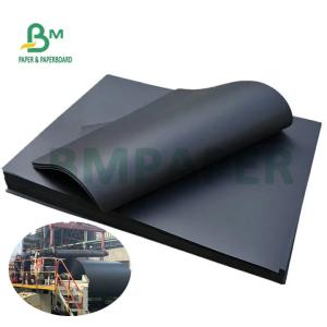China 400gsm 450gsm Black Cardstock Paper 64x92cm 70x100cm Thick Craft Paper wholesale
