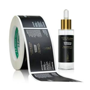 China Printing Custom cosmetics Adhesive Circle Stickers Packaging Roll Label Waterproof wholesale