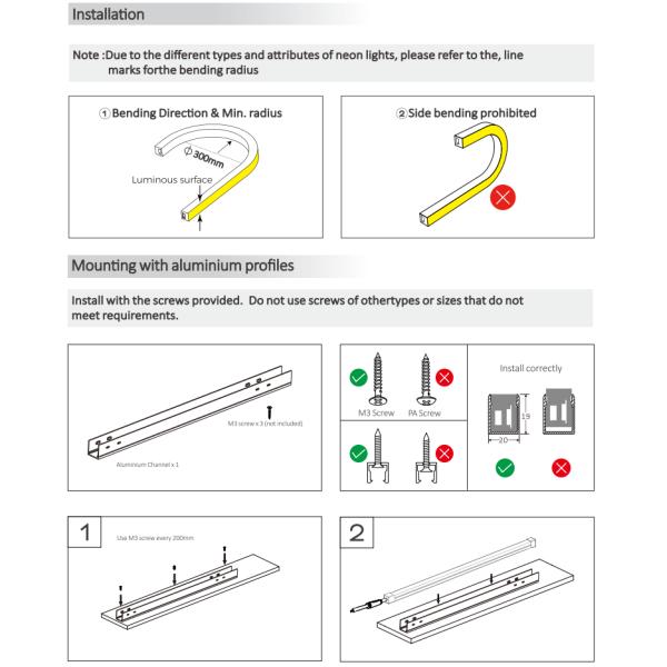 Fully Encapsulated Silicone Flexible LED Wall Washer Lamp IP67 Waterproof 1815