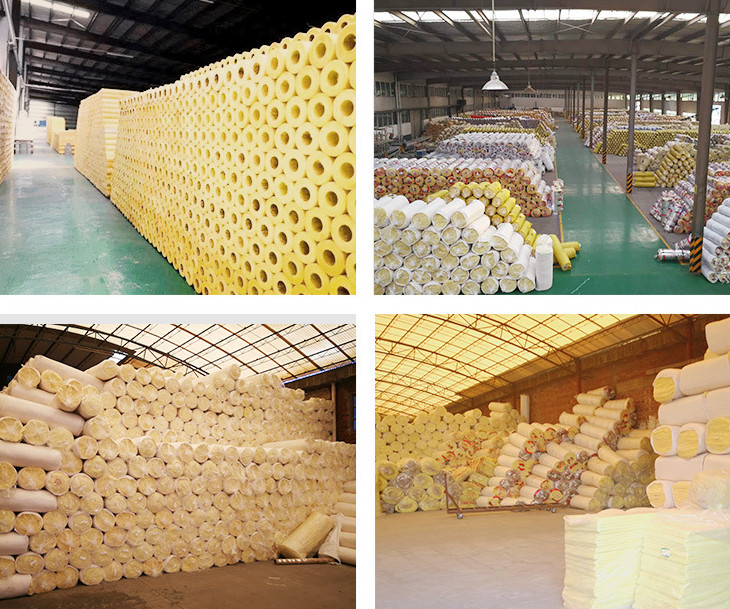 Fiberglass Wool Roll Heat Insulation Material Blanket 48kg/M3 Glasswool 25mm 50mm