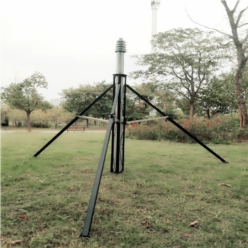 CCTV Poles Integrated 6063 Aluminum Anodized Surveillance Mast