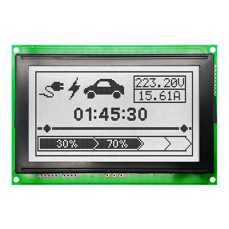 128X64 Graphic LCD Module STN Gray Display With White Side Backlight