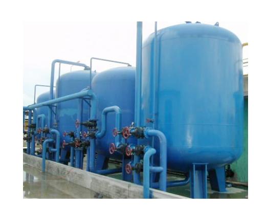 SS304/SS316 Water Nozzle TPSF Automatic Backflush Quartz Sand Filter for Water Treatment