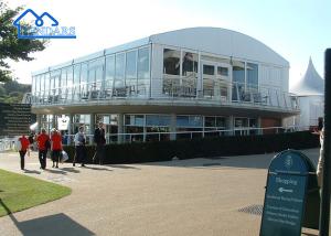 China Sports Hospitality Suite Aluminium Double Decker Lounge Arcum Tent Waterproof Tent Price wholesale