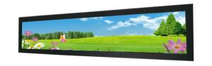 China Supermarket Shelf Edge Stretched Bar LCD Monitor 16.3 Inch For POP Strip Video wholesale