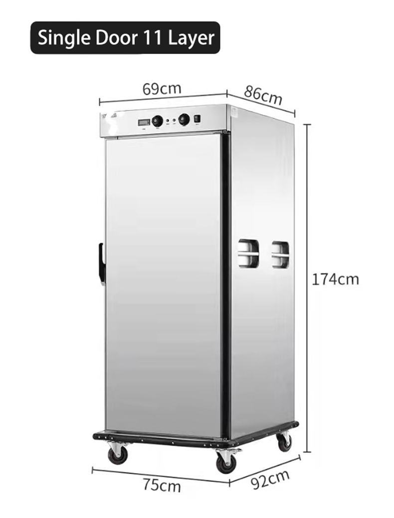 Convenient and Versatile Kitchen Tools Mobile Food Warmer Carts with 2620W Power