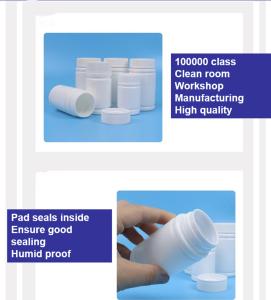 China 30ml 50ml 100ml White PE Empty Plastic Vitamin Capsule Supplement Healthcare tablet Medicine Capsule Pill Bottles wholesale