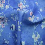 Modern Polyester Cotton Fabrics Ramie Cotton Silk Printed Fabric