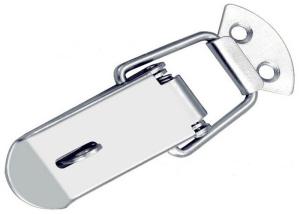 China 120kg Silver Tone Spring Loaded Hasp Catch Lock Buckle wholesale