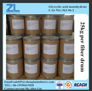 China Glyoxylic acid monohydrate 98% content,CAS NO.:563-96-2 wholesale