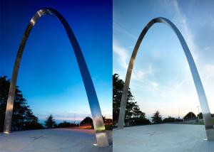 China Modern Outdoor Stainless Steel Sculpture Arch Sculpture For Urban Decoration wholesale