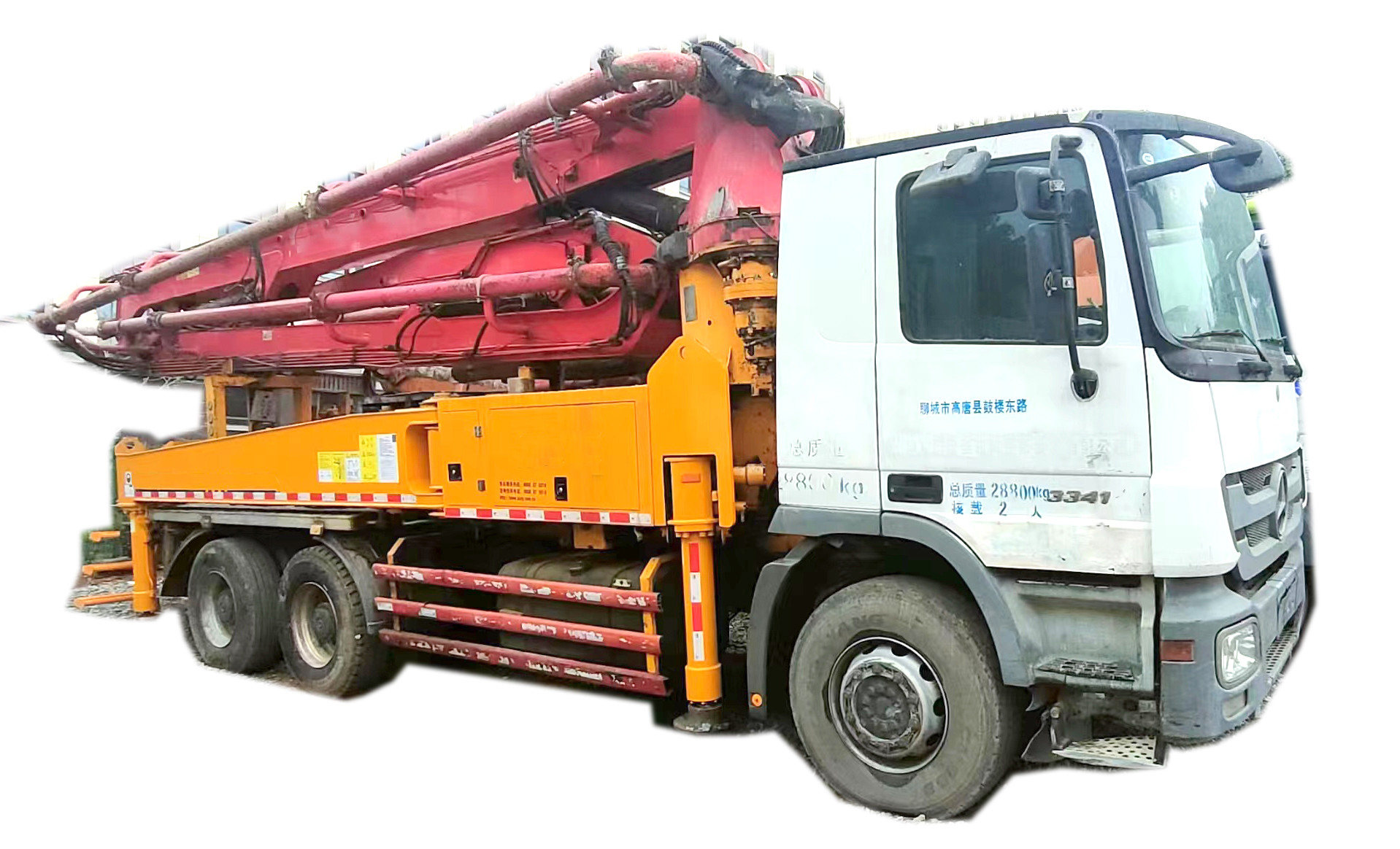 Sany Used Concrete Pump Truck 62m Truck Mounted Concrete Pump Second Hand