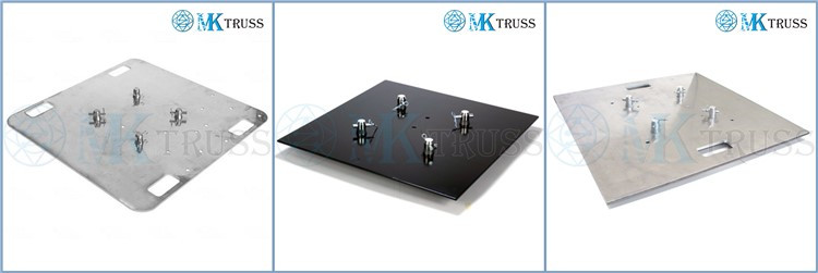 Customizable Black Aluminum Base Plate AL45S/ AL60S/ AL80S/ AL90S for DJ Truss Tower