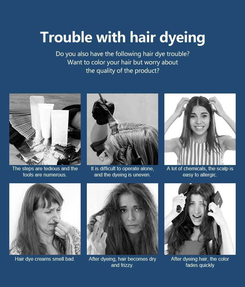 Herbal Formula Hair Dye Shampoo Ammonia Free Cosmetic Grade