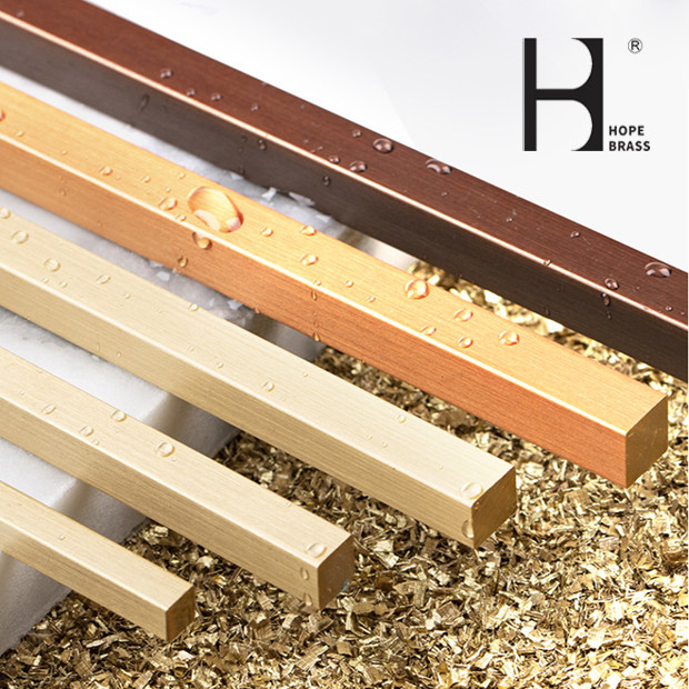 SGS Golden Brass Flat Bars , Anti Corrosion 5mm Brass Bar