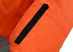 High Visible Mens Winter Work Clothes Pilot Jacket With Fake Fur Padded