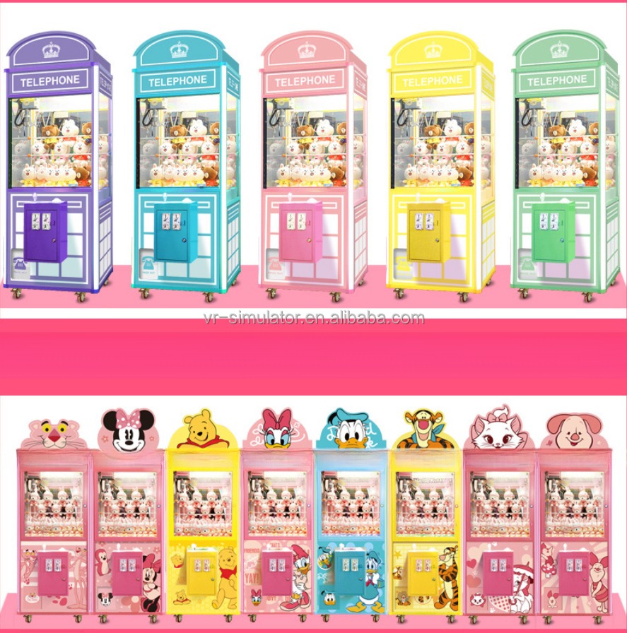 2022 Children Mini model grab doll machine boutique gifts machine tank claw doll crane game machine