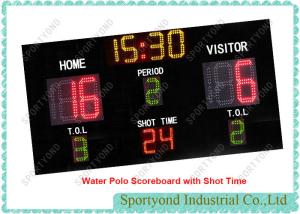 China Electronic Water Polo Scoreboard With Led Shot Clock Display , Timer Display, Aluminum Housing wholesale