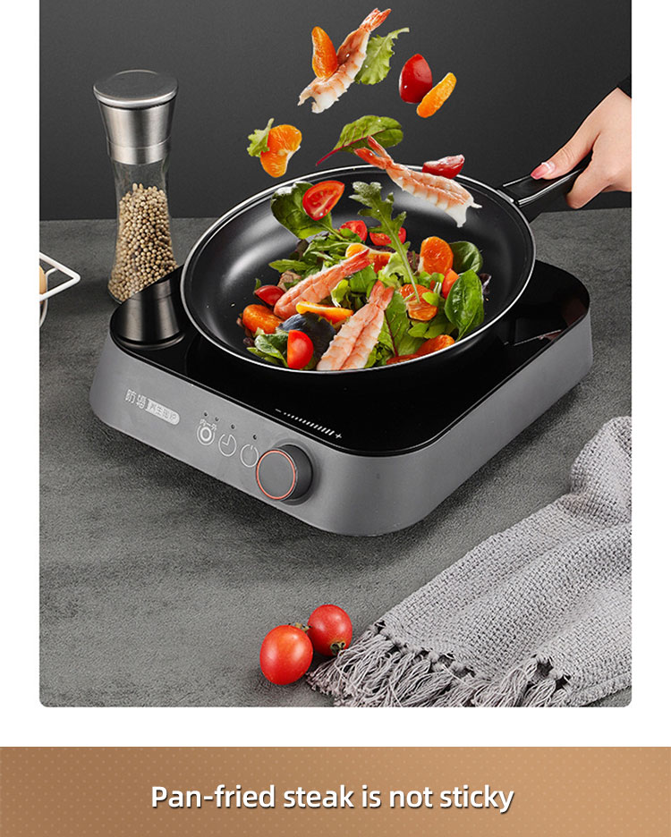 Wholesale TOP Seller 9-Inch Cooking Pot Non Stick Fry Pan Cookware Cast Iron Frying Pans With Anti-Heat Handle
