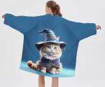 Custom Position Printing Anime Large Fleece Hoodie Blanket Wearable OEM