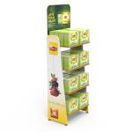 Customized Wooden Laminated Display Rack For Commercial Supermarkets Display Tea