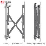 Full Service Push Out TV Wall Mount Bracket Cold Rolled Steel Powder Black