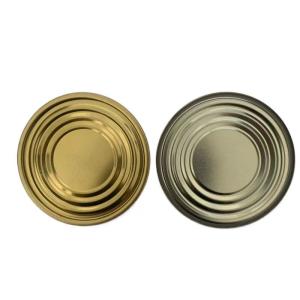 China 401# (99mm) TFS Hard open End Food packaging Gold and Plain Food lid wholesale